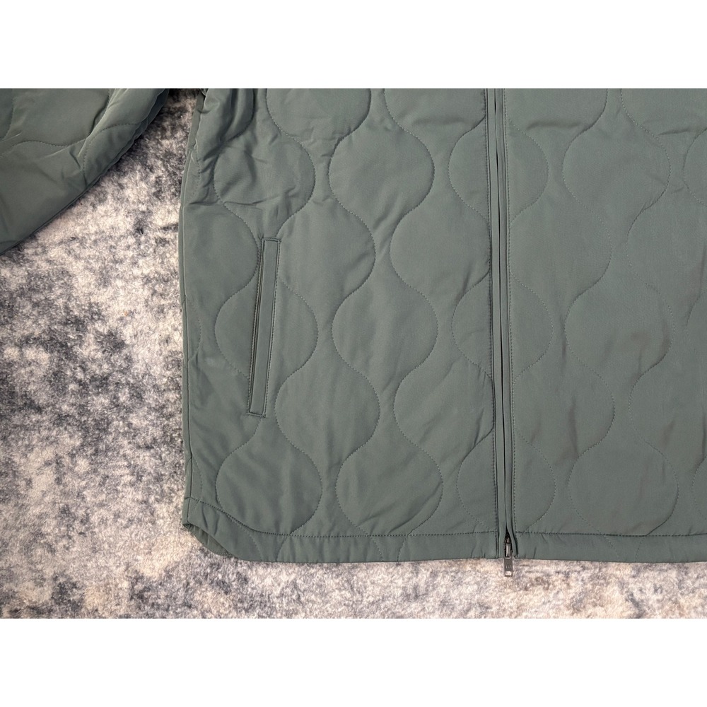 NWT Travis Mathew Men Large Come What May Green Quilted Bomber Jacket $ 189.00 - Picture 4 of 10